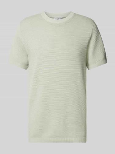 JAKE*S STUDIO MEN T-Shirt mit Rundhalsausschnitt in Mint, Größe L