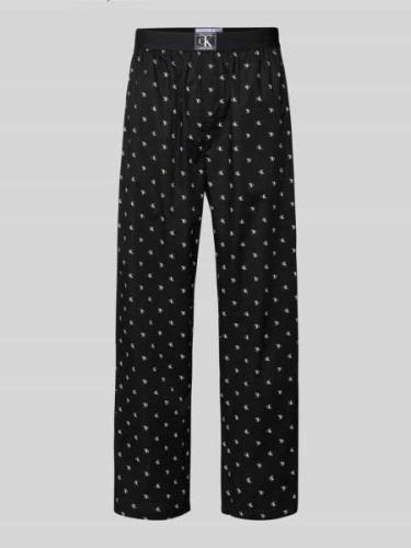 Calvin Klein Underwear Pyjama-Hose mit elastischem Label-Bund in Black...