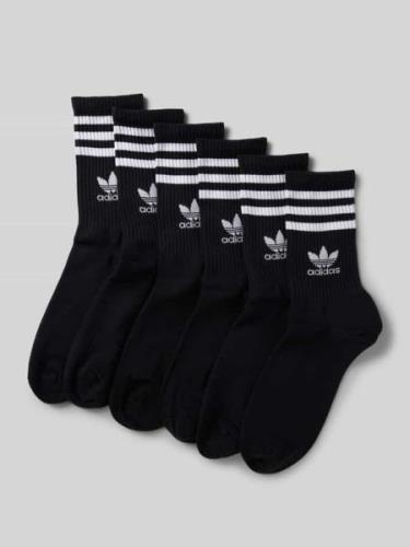 adidas Originals Socken mit Label-Detail im 6er-Pack in Black, Größe 3...