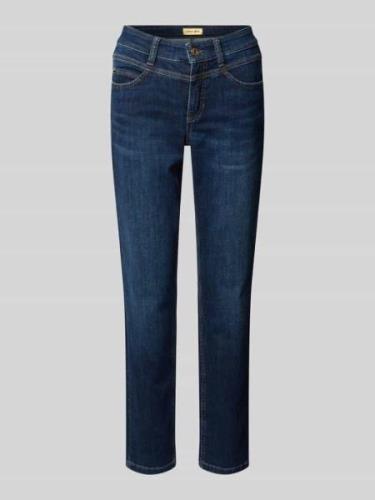 Cambio Straight Fit Jeans mit Ziernähten Modell 'POSH' in Dunkelblau, ...