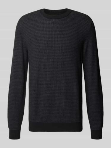 MCNEAL Strickpullover mit Rundhalsausschnitt in Black, Größe L