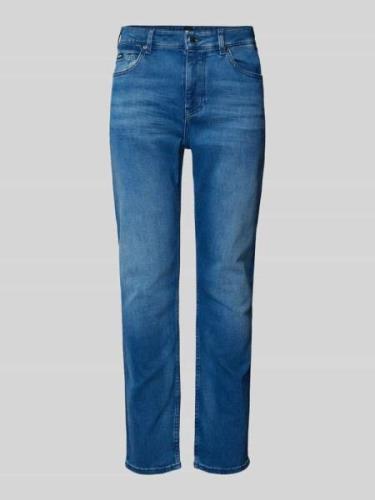 BOSS Slim Fit Jeans im 5-Pocket-Design Modell 'Delaware' in Blau, Größ...