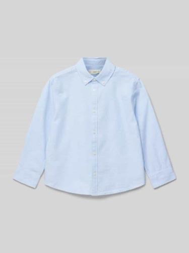 Mango Freizeithemd mit Button-Down-Kragen in Bleu, Größe 116