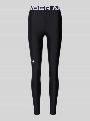 Under Armour Leggings mit Label-Print in Black, Größe L