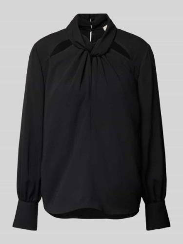 Liu Jo White Bluse mit Knoten-Detail in Black, Größe 32