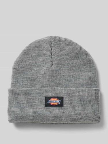 Dickies Beanie mit Label-Detail Modell 'GIBSLAND' in Mittelgrau Melang...