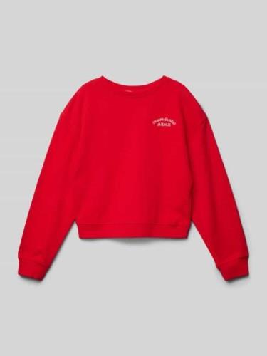 Mango Sweatshirt mit Statement-Stitching Modell 'champs' in Rot, Größe...