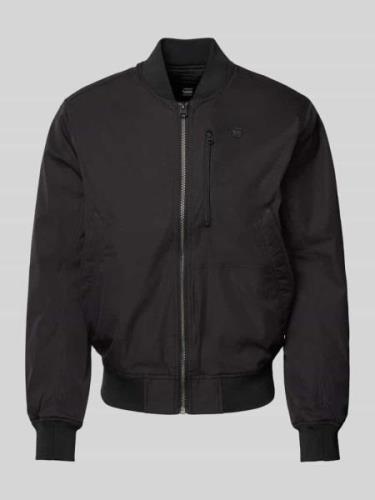 G-Star Raw Bomberjacke mit gerippten Abschlüssen in Black, Größe M