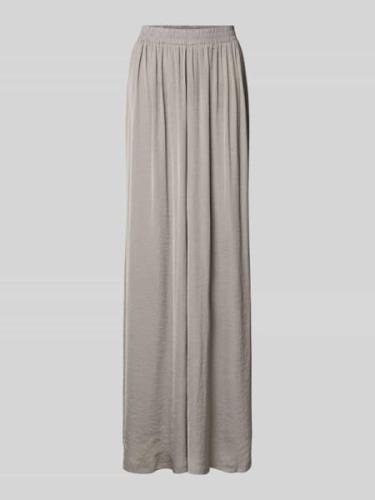 Kaffe Wide Leg Stoffhose mit gelegten Falten Modell 'allie' in Silber,...