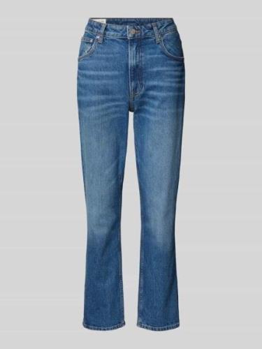 Gant Straight Fit Jeans mit Knopfverschluss in Jeansblau, Größe 27