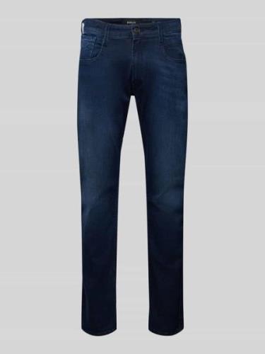 Replay Slim Fit Jeans im 5-Pocket-Design Modell 'ANBASS' in Jeansblau,...