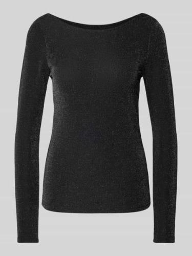 Kaffe Longsleeve mit U-Boot-Ausschnitt Modell 'cecilia' in Anthrazit, ...