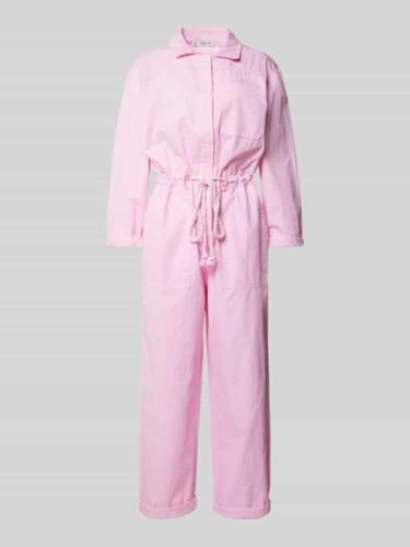 Mango Jumpsuit mit Brusttasche Modell 'NIA' in Pink, Größe L