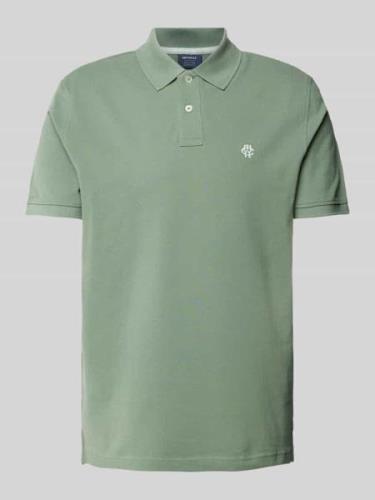 MCNEAL Poloshirt mit Label-Stitching in Schilf, Größe L