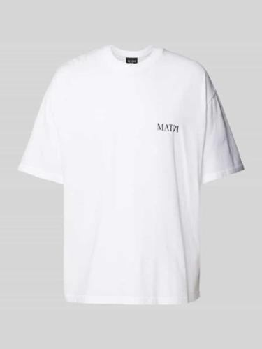 Review X MATW T-Shirt mit Label-Print - MATW X Review in Weiss, Größe ...