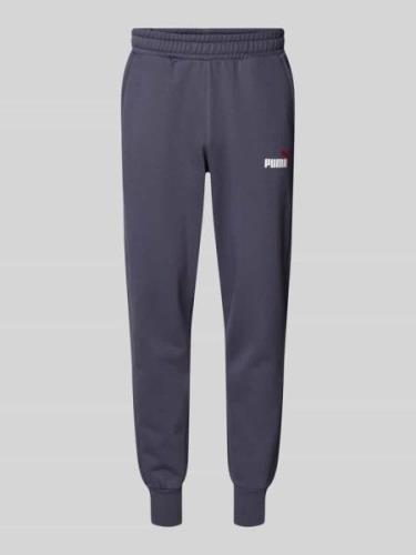 PUMA PERFORMANCE Regular Fit Sweatpants mit Label-Print in Anthrazit, ...