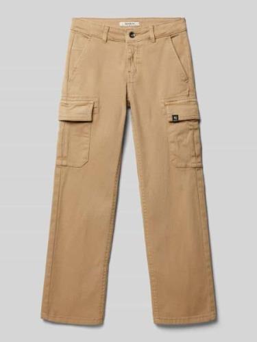 Garcia Cargohose mit elastischem Bund in Beige, Größe 140