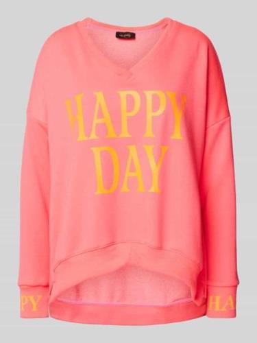 miss goodlife Oversized Sweatshirt mit Statement-Print Modell 'Happy d...