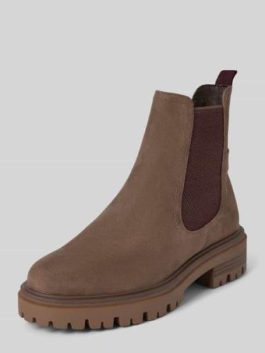 Tamaris Chelsea Boots mit Zugschlaufe in Mittelbraun Mel, Größe 36