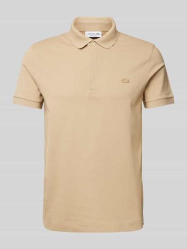 Lacoste Regular Fit Poloshirt mit Label-Badge Modell 'CORE' in Beige, ...