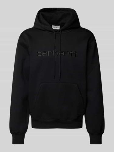 Carhartt Work In Progress Hoodie mit Label-Stitching in Black, Größe L