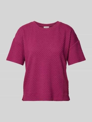 s.Oliver RED LABEL Regular Fit T-Shirt mit strukturierter Oberfläche i...