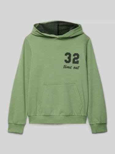 s.Oliver RED LABEL Comfort Fit Hoodie mit Schriftzug-Print in Lind, Gr...