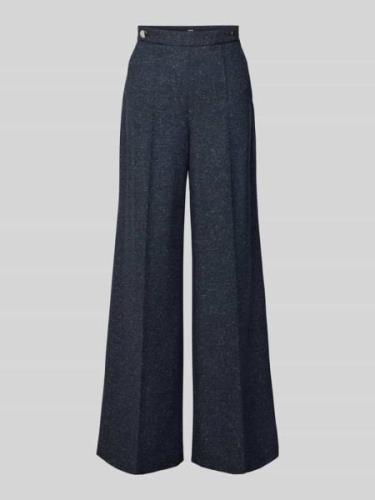 BOSS Wide Leg Stoffhose mit Bügelfalten Modell 'Tupita' in Dunkelblau,...