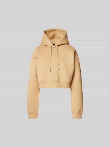 Dsquared2 Cropped Hoodie mit Kapuze in Camel, Größe S