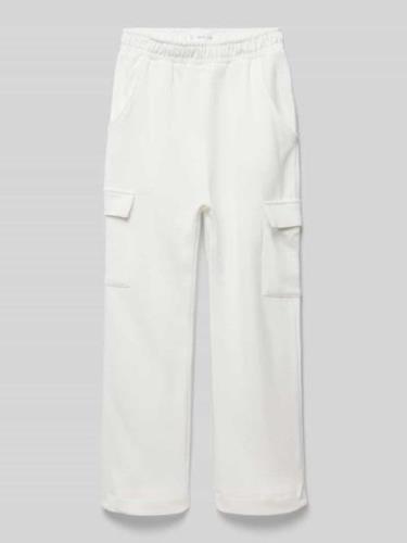 Mango Stoffhose mit elastischem Bund in Offwhite, Größe 128