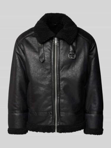 Lindbergh Jacke mit Kunstfell in Black, Größe XL