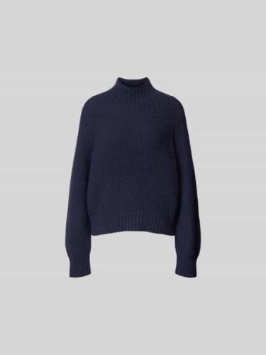 Juvia Pullover mit Stehkragen in Marine, Größe L