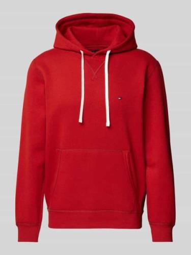 Tommy Hilfiger Loose Fit Hoodie mit Kapuze in Dunkelrot, Größe L