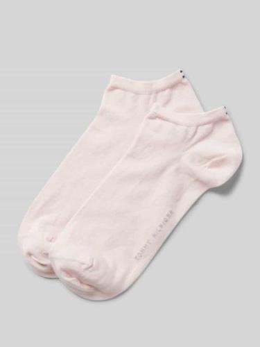 Tommy Hilfiger Sneakersocken mit Label-Schriftzug im 2er-Pack in Rosa,...