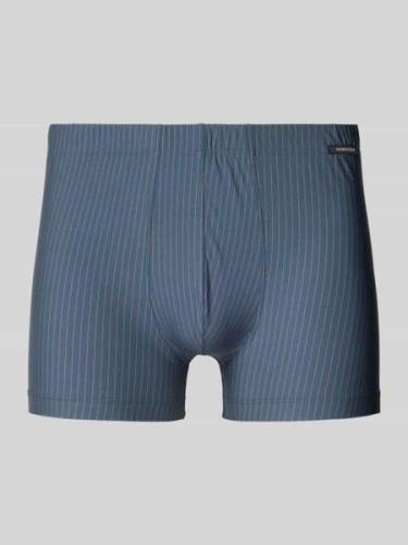 Schiesser Trunks mit elastischem Bund Modell 'Pure' in Blau, Größe L