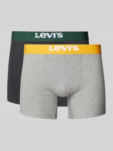 Levi's® Trunks mit elastischem Logo-Bund in Mittelgrau, Größe L