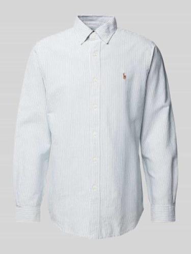 Polo Ralph Lauren Custom Fit Freizeithemd mit Button-Down-Kragen in He...