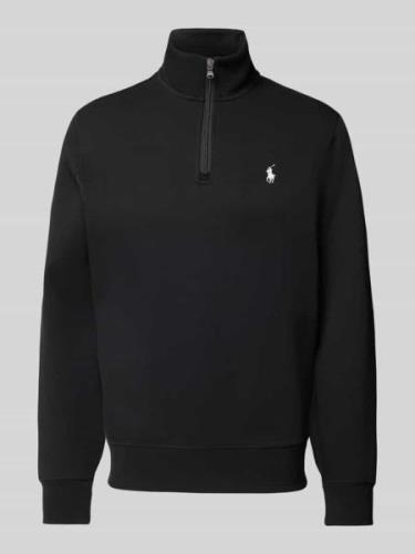 Polo Ralph Lauren Sweatshirt mit Stehkragen in Black, Größe XL