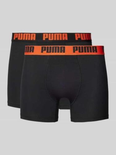 Puma Trunks mit Teilungsnähten im 2er-pack in Black, Größe M