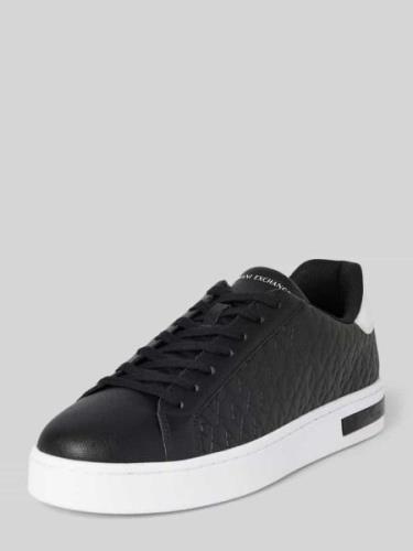 ARMANI EXCHANGE Sneaker mit Schnürverschluss Modell 'London' in Black,...