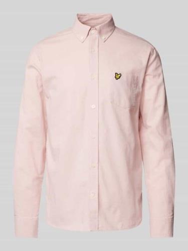 Lyle & Scott Slim Fit Freizeithemd mit Button-Down-Kragen in Hellrosa,...