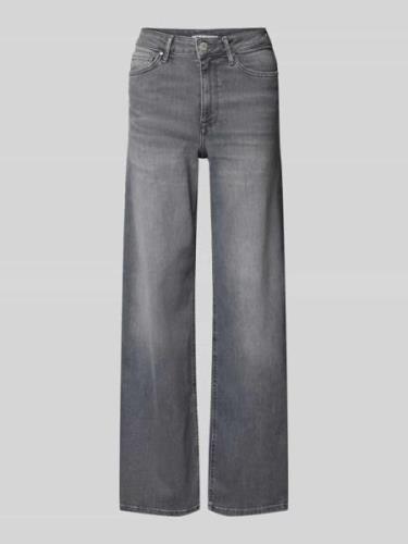 Only Wide Leg Jeans im 5-Pocket-Design Modell 'MADISON' in Mittelgrau,...