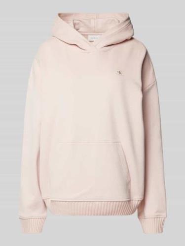 Calvin Klein Jeans Hoodie mit Label-Patch in Hellrosa, Größe M