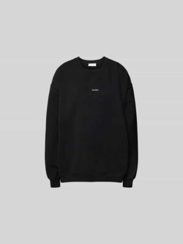 OH APRIL Oversized Sweatshirt mit Label-Detail in Black, Größe L