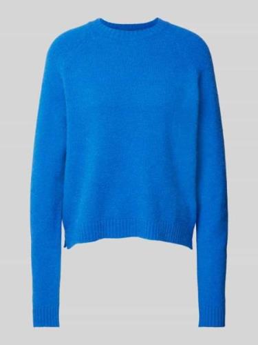 BOSS Strickpullover mit Rundhalsausschnitt Modell 'Febisan' in Royal, ...