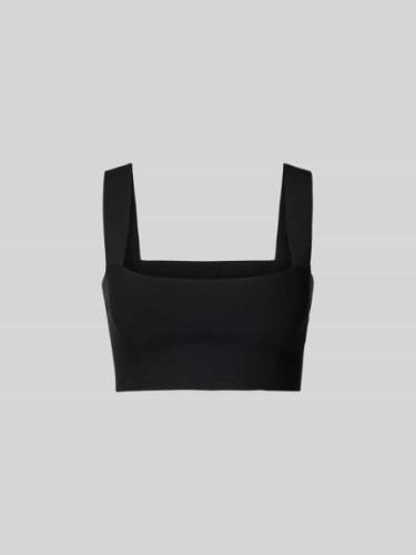 Victoria Beckham Crop Top mit breiten Trägern in Black, Größe M/L