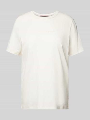 Scotch & Soda T-Shirt mit Label-Print in Offwhite, Größe L