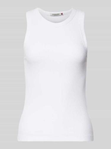 Scotch & Soda Tanktop mit Logo-Stitching in Weiss, Größe L