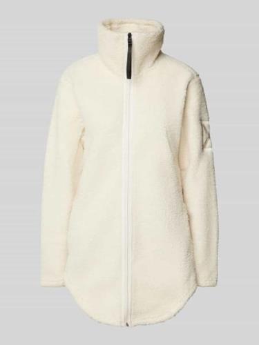 Didriksons Jacke mit Teddyfell in Offwhite, Größe 42