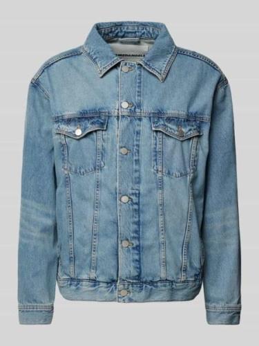 Armedangels Jeansjacke mit Brusttaschen Modell 'TRAAKA' in Jeansblau, ...